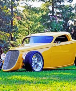 Yellow 33 Ford Diamond Painting