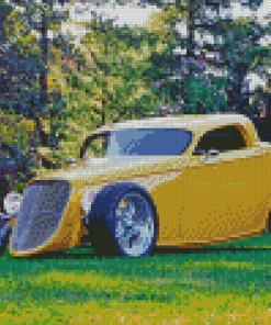 Yellow 33 Ford Diamond Painting