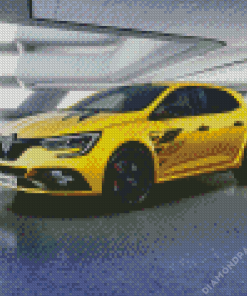 Yellow Renault Megane Sport Diamond Painting