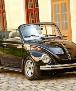 Black VW Beetle Convertible Diamond Painting