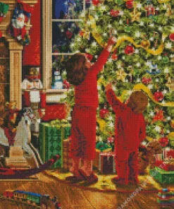 Christmas Children Diamond Painting