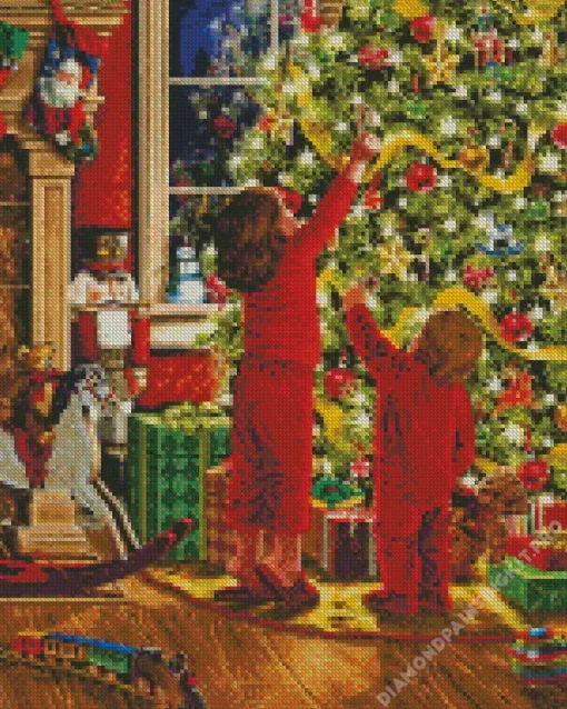 Christmas Children Diamond Painting