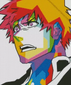 Colorful Bleach Ichigo Diamond Painting