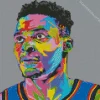 Colorful Russell Westbrook Diamond Painting