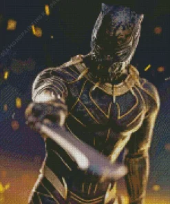 Erik Killmonger Character Diamond Painting