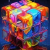 Glass Rubiks Cube Diamond Painting