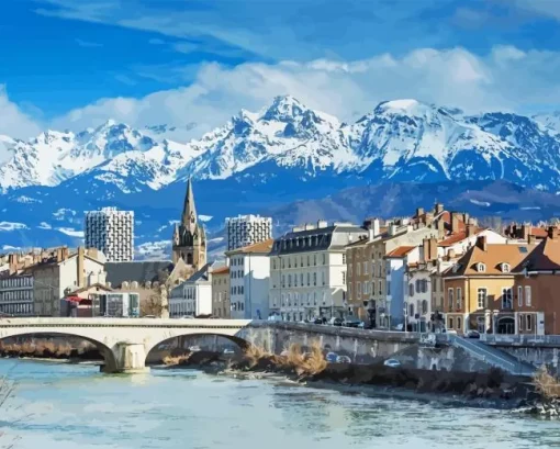 Grenoble City Diamond Painting