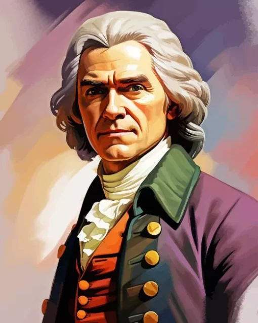 Illustration Thomas Jefferson Diamond Painting