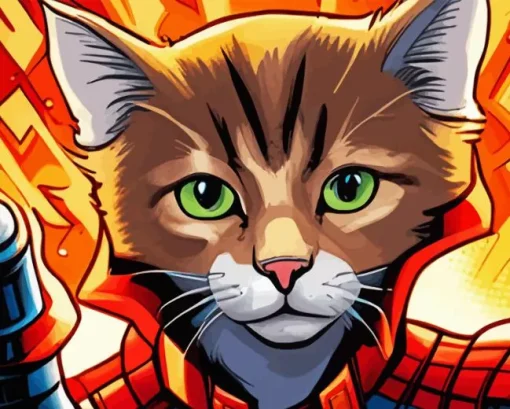 Marvel Cat Diamond Painting