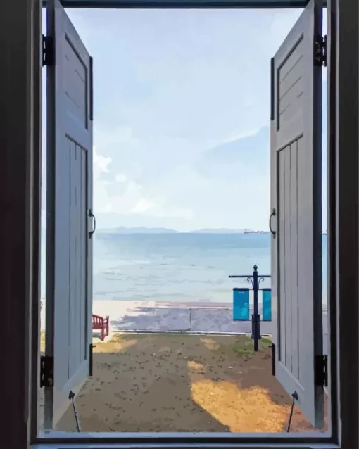 Open Door To Sea Diamond Painting