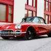 Red 1960 Corvette Car Diamond Painting