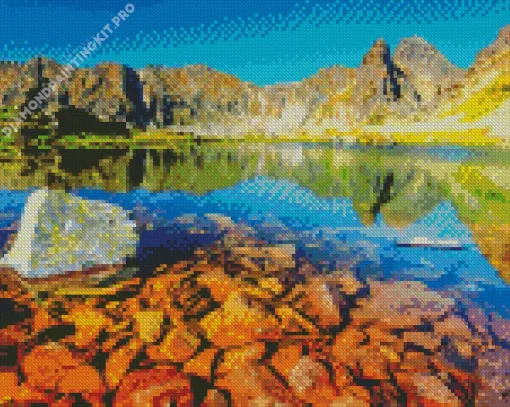 Retezat National Park Mountains Diamond Painting