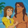 Tarzan And Jane Characters Diamond Painting