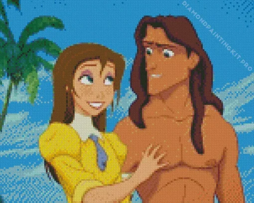 Tarzan And Jane Characters Diamond Painting