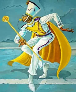 The Drum Major By Ernie Barnes Diamond Painting