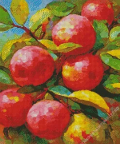 Abstract Apple Tree Diamond Painting