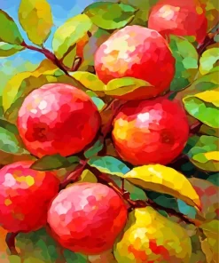 Abstract Apple Tree Diamond Painting