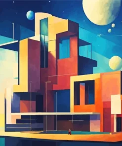 Abstract Architecture Diamond Painting