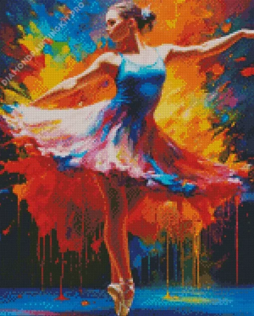 Abstract Ballerina Diamond Painting