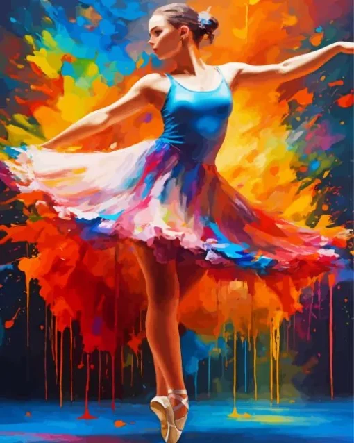 Abstract Ballerina Diamond Painting