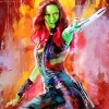 Aesthetic Gamora Marvel Diamond Painting