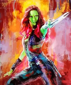 Aesthetic Gamora Marvel Diamond Painting