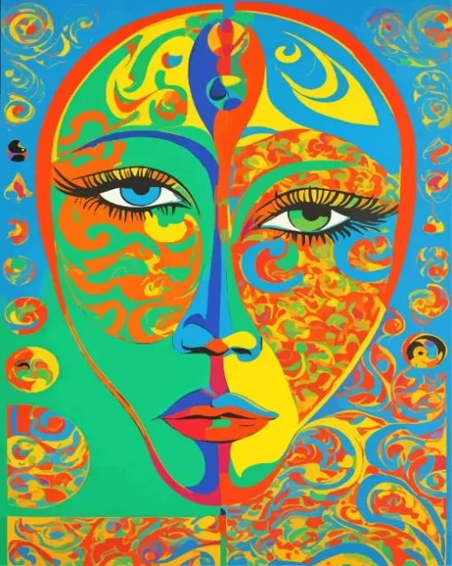 Aesthetic Abstract Face Art Diamond Painting