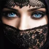 Arab Lady With Blue Eyes Diamond Painting