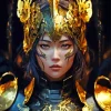 Asian Warrior Face Art Diamond Painting