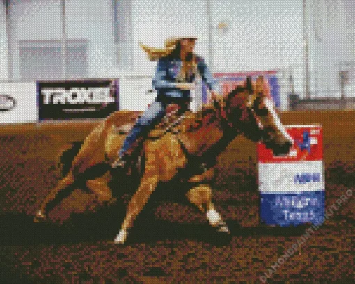 Barrel Racer Diamond Painting