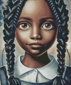 Black Wednesday Addams Art Diamond Painting