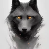 Black Wolf Head Art Diamond Painting