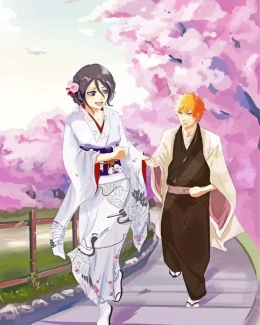 Bleach Anime Rukia And Ichigo Diamond Painting