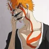 Bleach Ichigo Half Hollow Diamond Painting