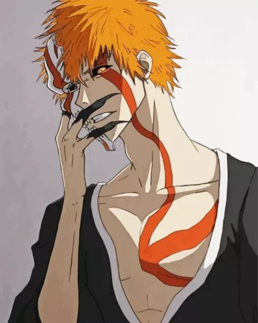 Bleach Ichigo Half Hollow Diamond Painting