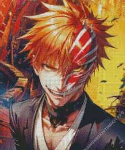 Bleach Ichigo Half Hollow Diamond Painting