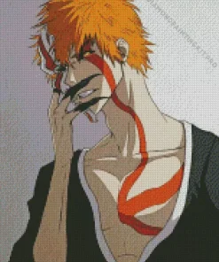 Bleach Ichigo Half Hollow Diamond Painting