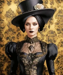 Classy Female Victorian Steampunk Diamond Painting