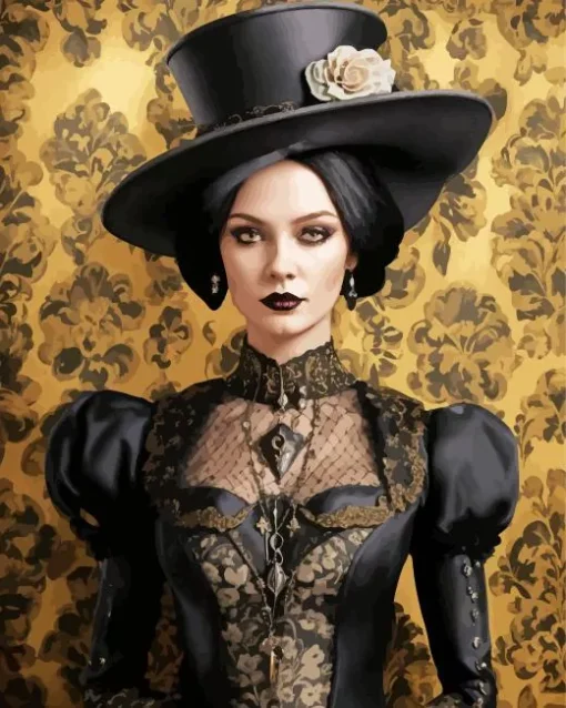 Classy Female Victorian Steampunk Diamond Painting