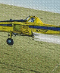 Crop Duster Airplane Diamond Painting