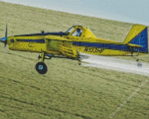 Crop Duster Airplane Diamond Painting