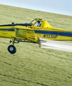 Crop Duster Airplane Diamond Painting