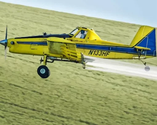 Crop Duster Airplane Diamond Painting