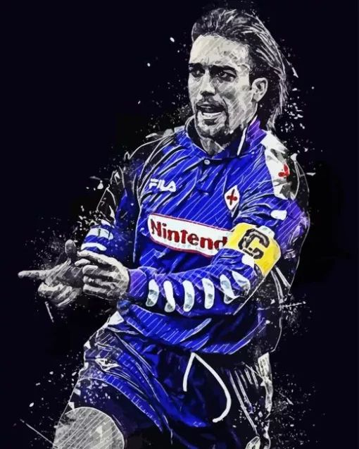 Gabriel Batistuta Football Player Diamond Painting