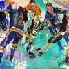 Hockey Players By Leroy Neiman Diamond Painting