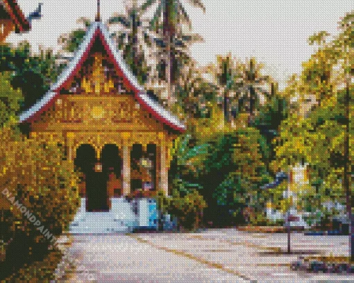 Luang Prabang Temple Diamond Painting