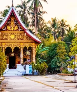 Luang Prabang Temple Diamond Painting