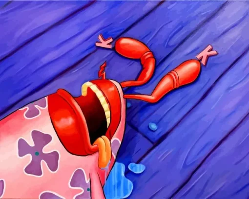 Mr Krabs Cartoon Diamond Painting