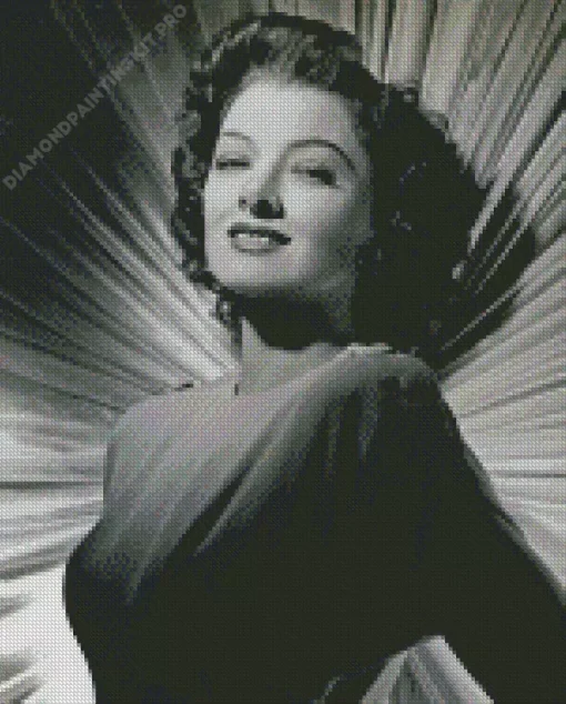 Monochrome Myrna Loy Diamond Painting