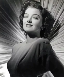 Monochrome Myrna Loy Diamond Painting